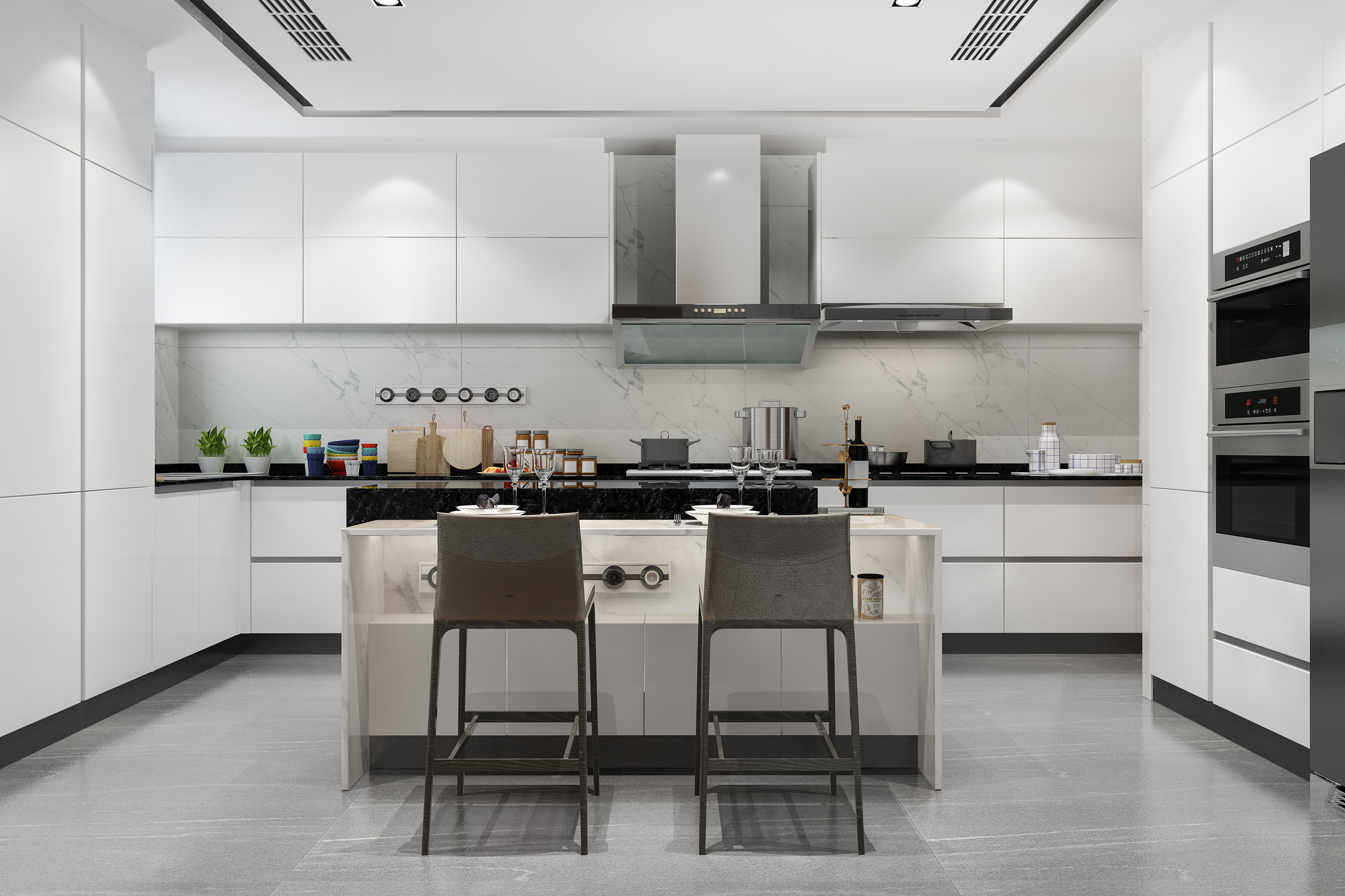 Commercial kitchen setup